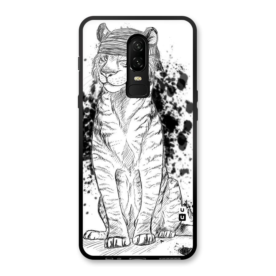 Tiger Wink Glass Back Case for OnePlus 6