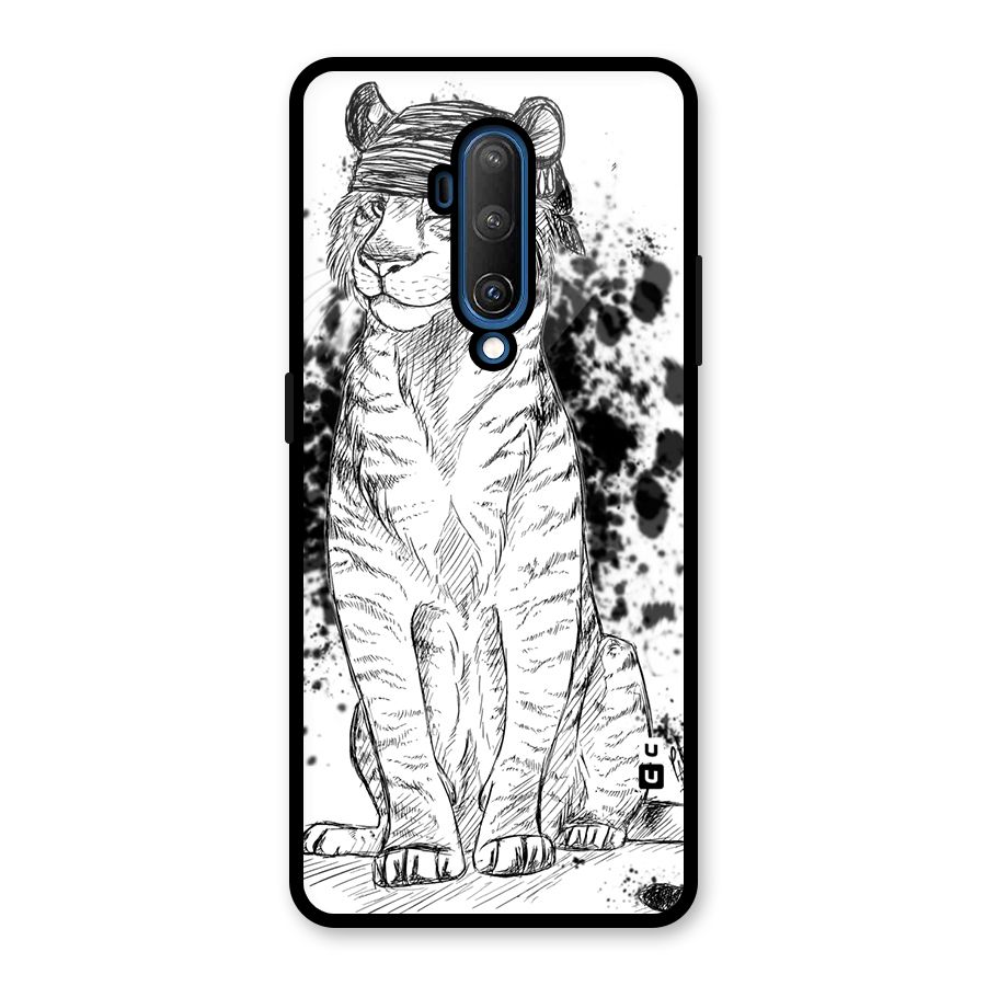 Tiger Wink Glass Back Case for OnePlus 7T Pro