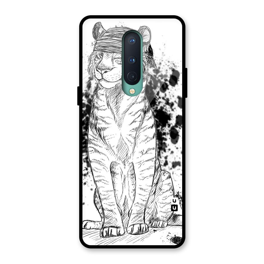 Tiger Wink Glass Back Case for OnePlus 8