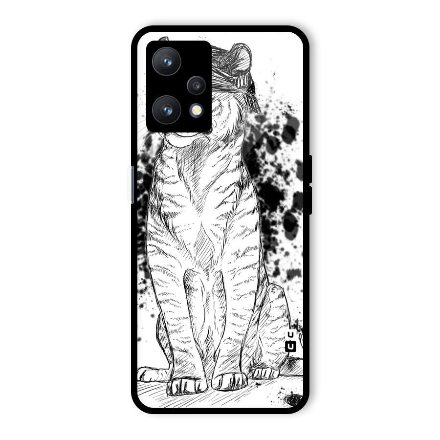 Tiger Wink Glass Back Case for Realme 9 Pro 5G