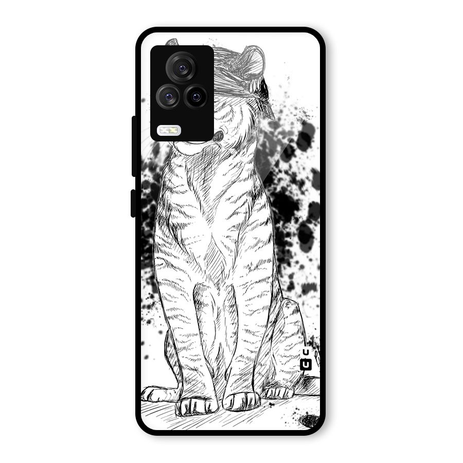 Tiger Wink Glass Back Case for Vivo iQOO 7 Legend 5G