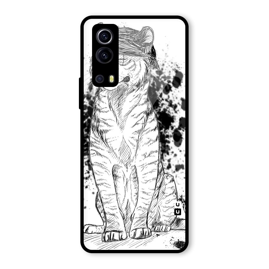 Tiger Wink Glass Back Case for Vivo iQOO Z3