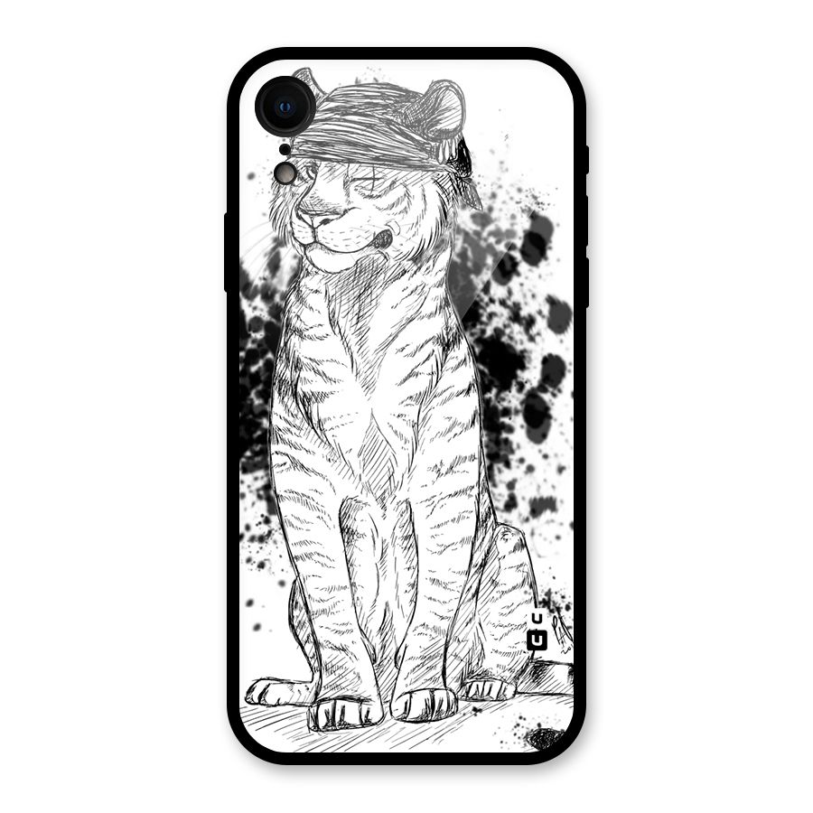 Tiger Wink Glass Back Case for XR