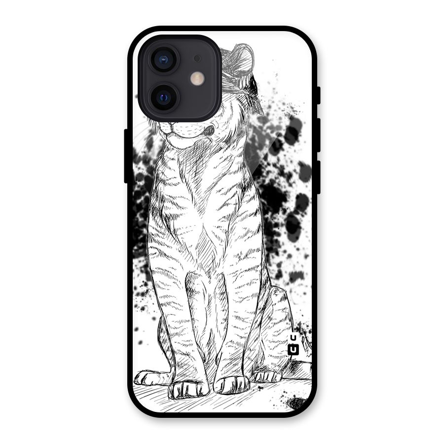 Tiger Wink Glass Back Case for iPhone 12