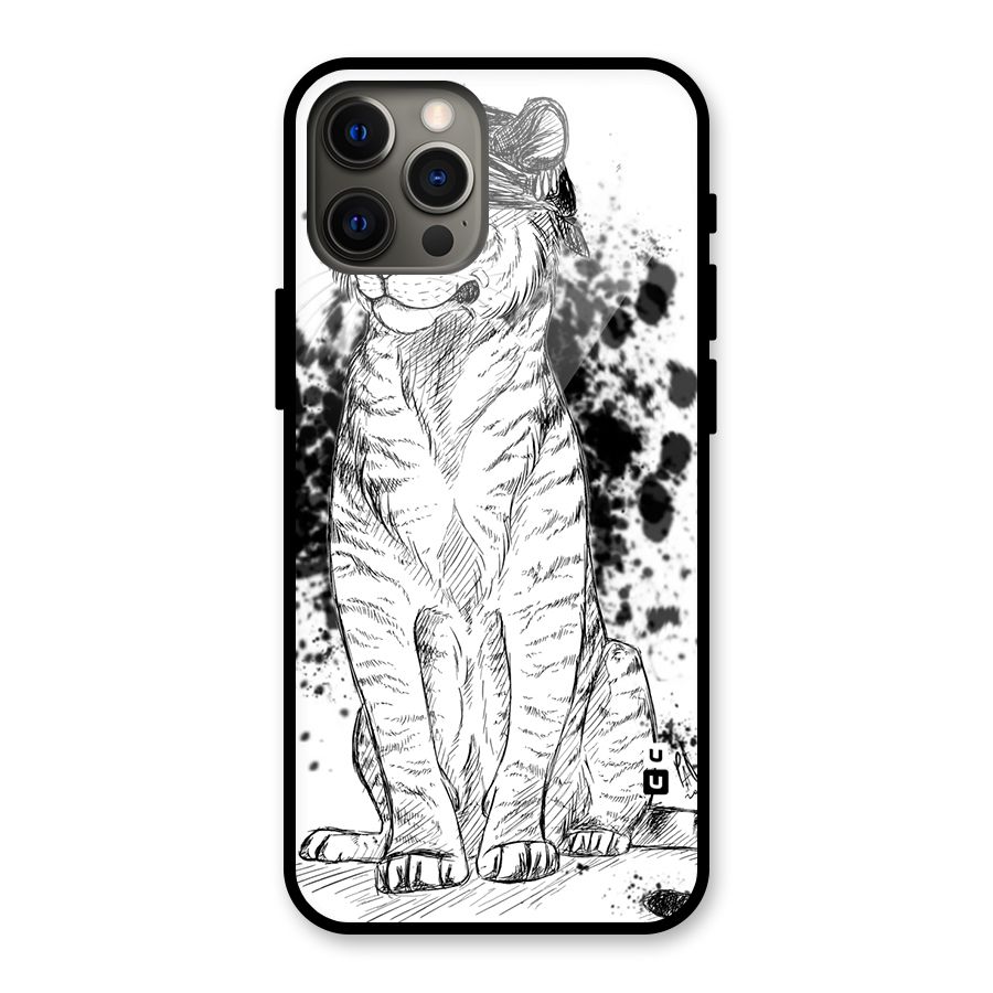 Tiger Wink Glass Back Case for iPhone 12 Pro Max