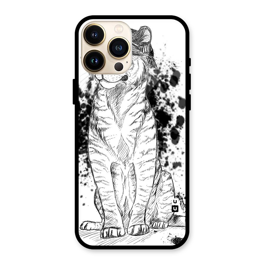 Tiger Wink Glass Back Case for iPhone 13 Pro Max