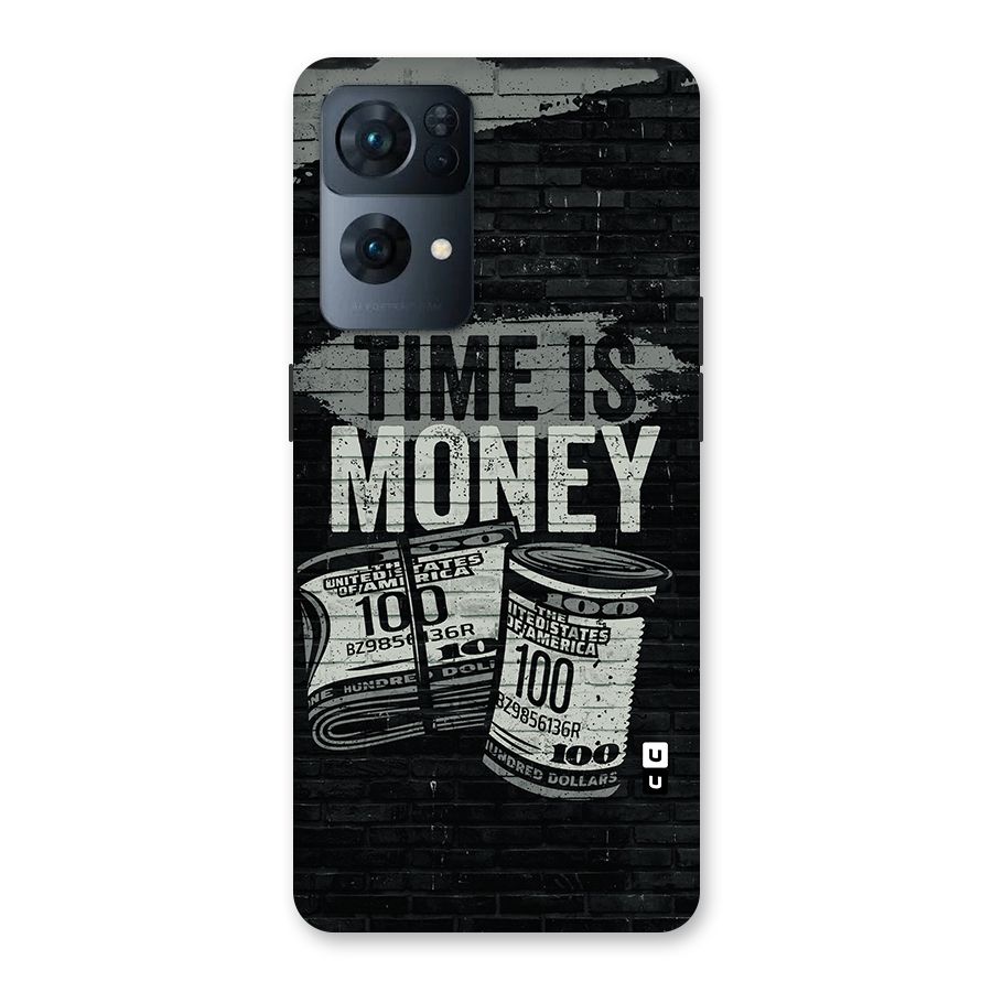 Time Is Money Back Case for Oppo Reno7 Pro 5G