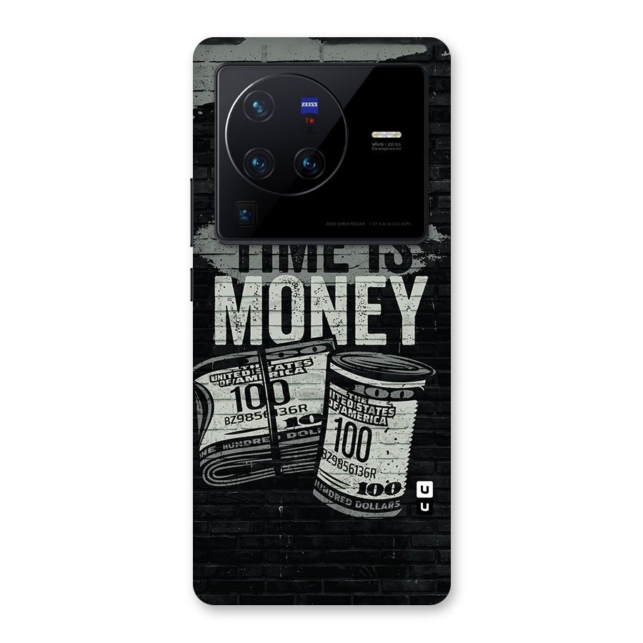 Time Is Money Back Case for Vivo X80 Pro