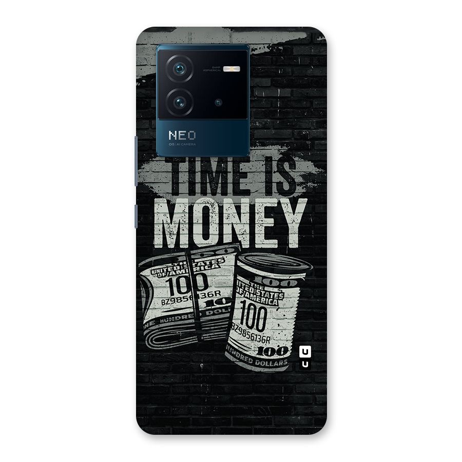 Time Is Money Back Case for Vivo iQOO Neo 6 5G