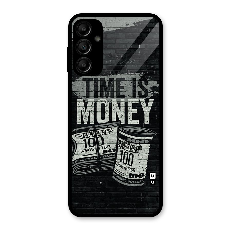 Time Is Money Glass Back Case for Galaxy A14 5G