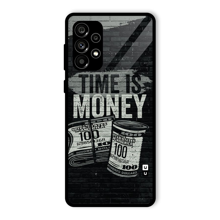 Time Is Money Glass Back Case for Galaxy A73 5G