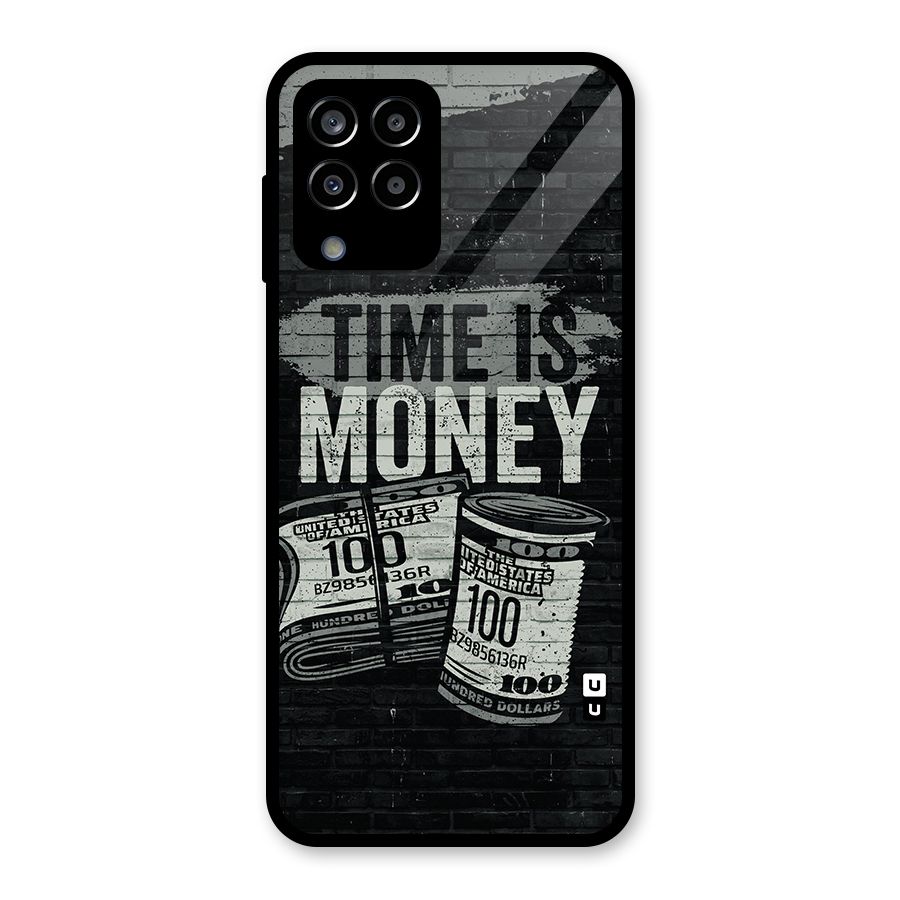 Time Is Money Glass Back Case for Galaxy M33
