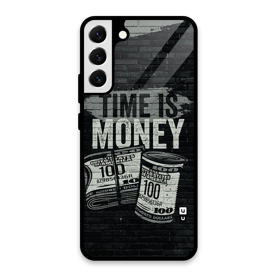 Time Is Money Glass Back Case for Galaxy S22 Plus 5G