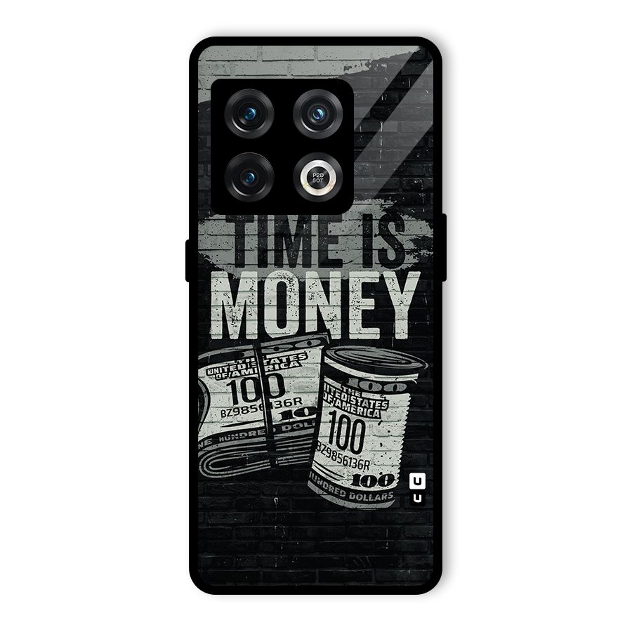 Time Is Money Glass Back Case for OnePlus 10 Pro 5G