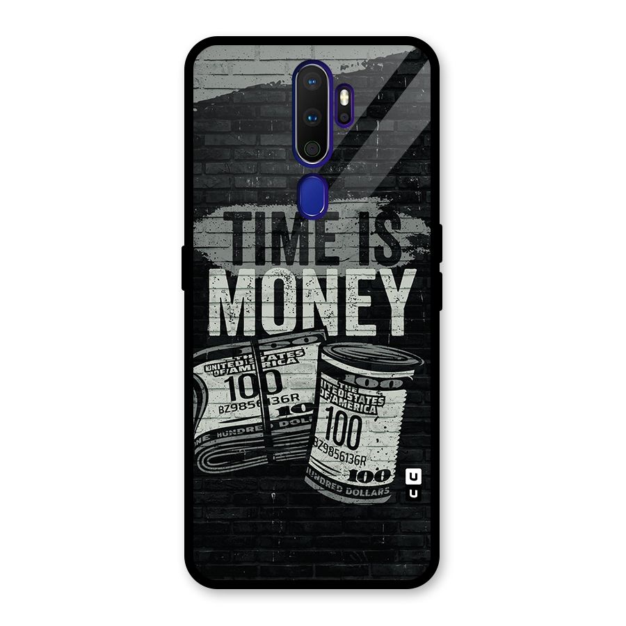 Time Is Money Glass Back Case for Oppo A9 (2020)