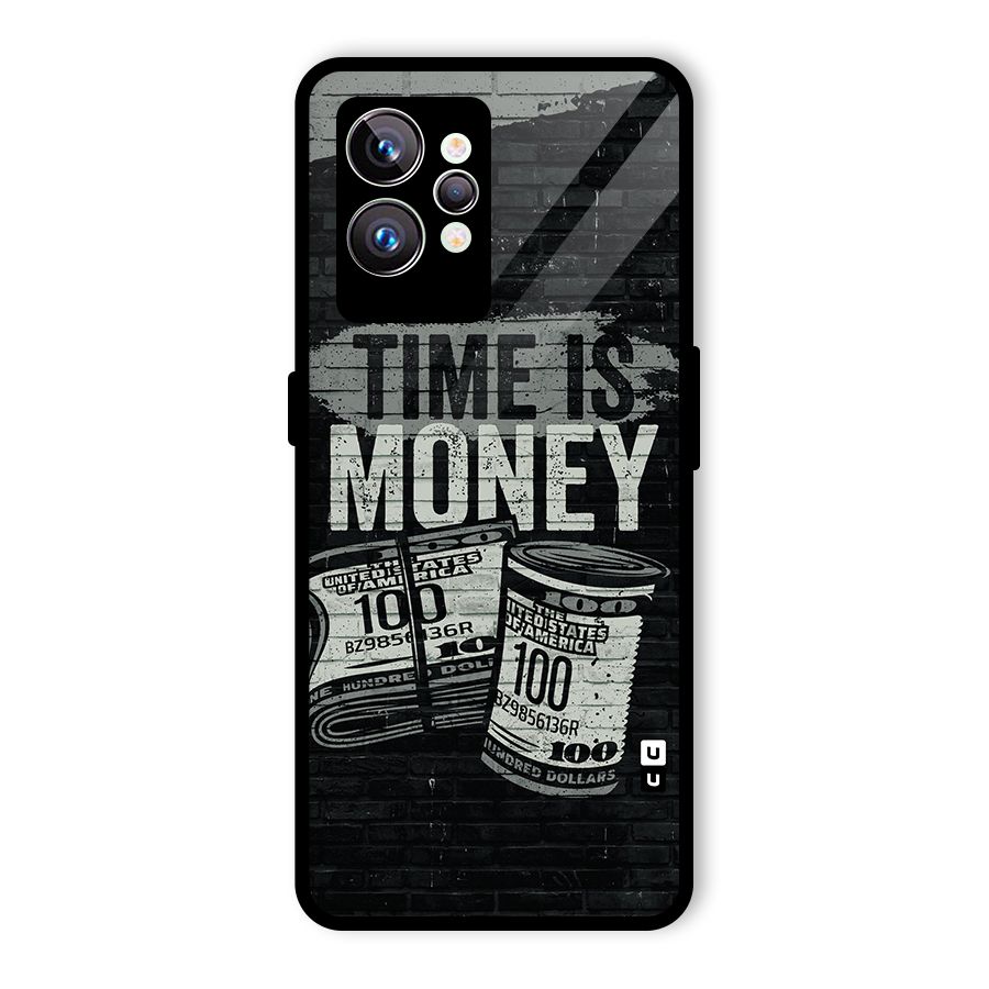 Time Is Money Glass Back Case for Realme GT2 Pro