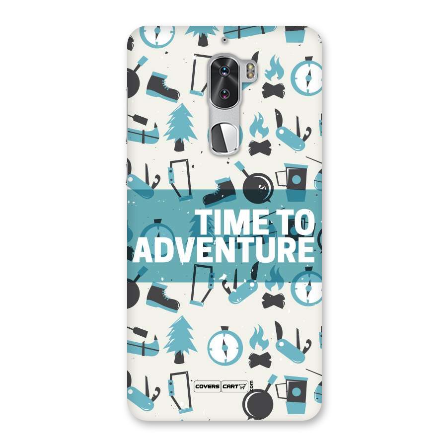 Time To Adventure Blazing Blue Back Case for Coolpad Cool 1