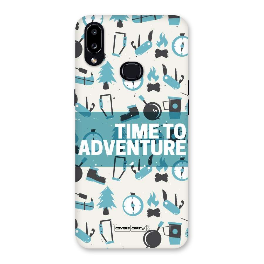 Time To Adventure Blazing Blue Back Case for Galaxy A10s