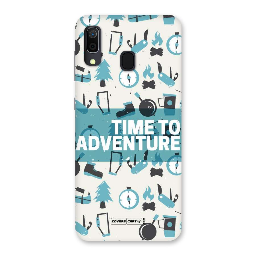 Time To Adventure Blazing Blue Back Case for Galaxy A30