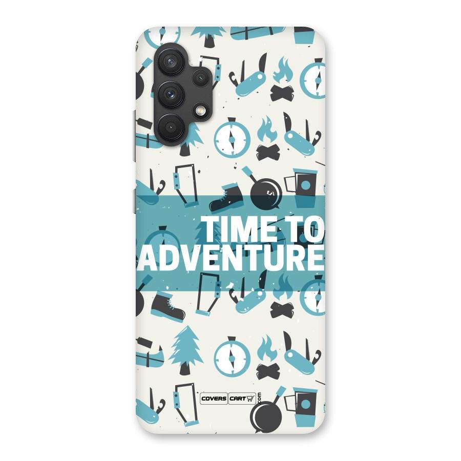 Time To Adventure Blazing Blue Back Case for Galaxy A32