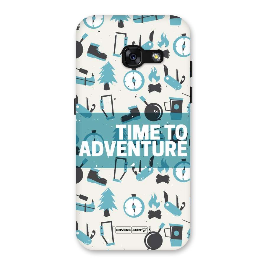 Time To Adventure Blazing Blue Back Case for Galaxy A3 (2017)