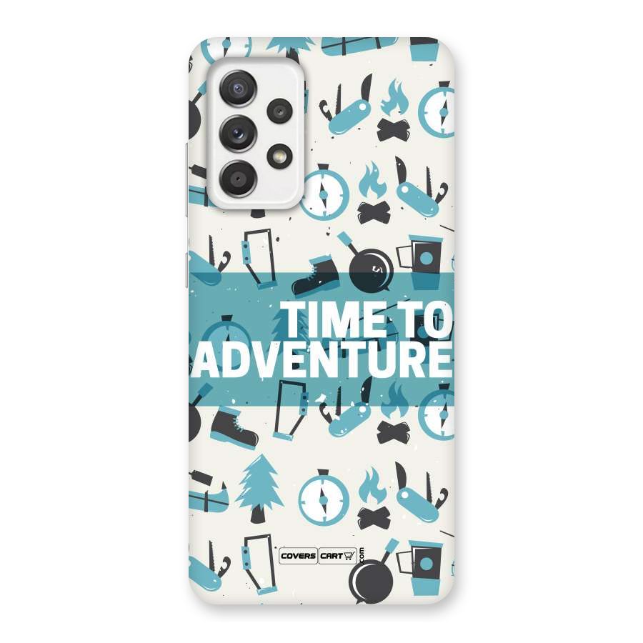 Time To Adventure Blazing Blue Back Case for Galaxy A52