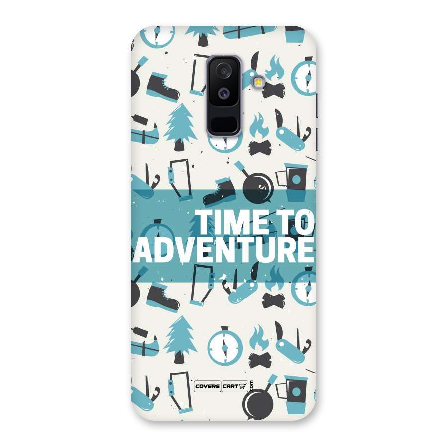 Time To Adventure Blazing Blue Back Case for Galaxy A6 Plus