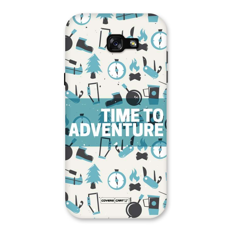 Time To Adventure Blazing Blue Back Case for Galaxy A7 (2017)