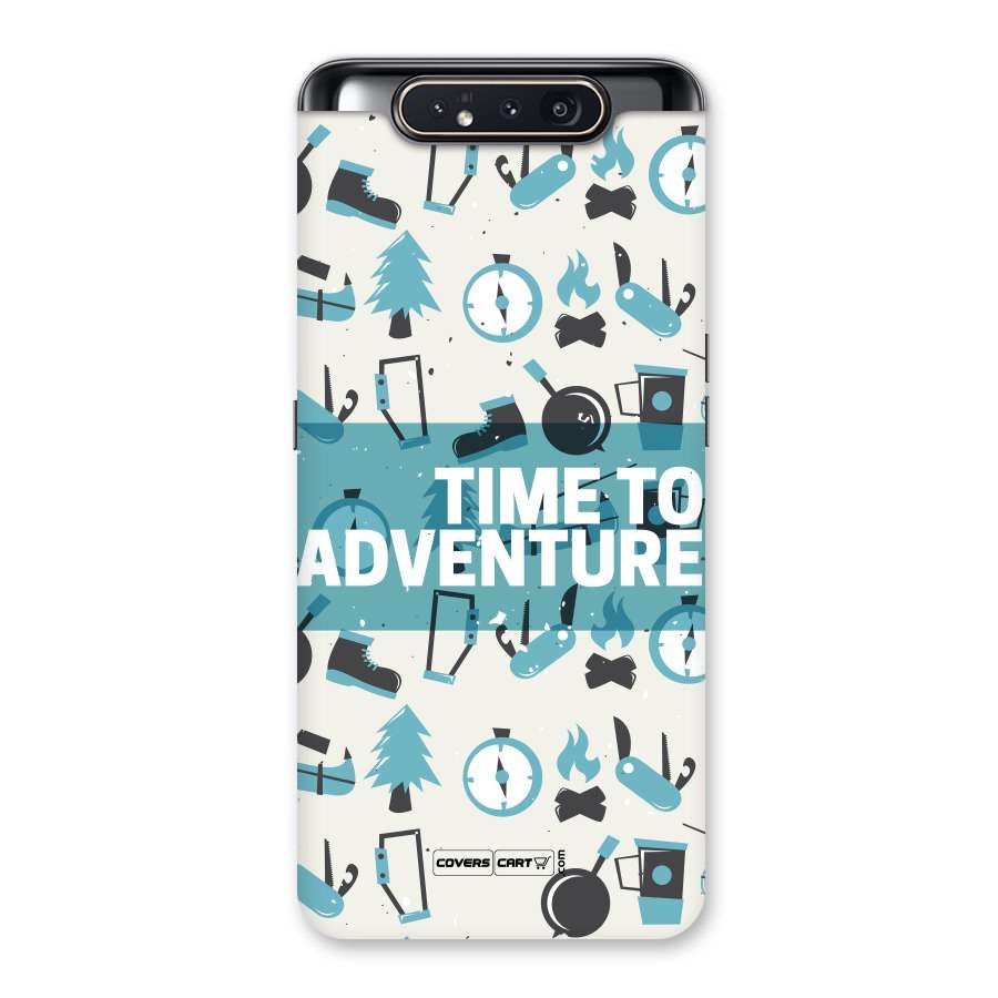 Time To Adventure Blazing Blue Back Case for Galaxy A80
