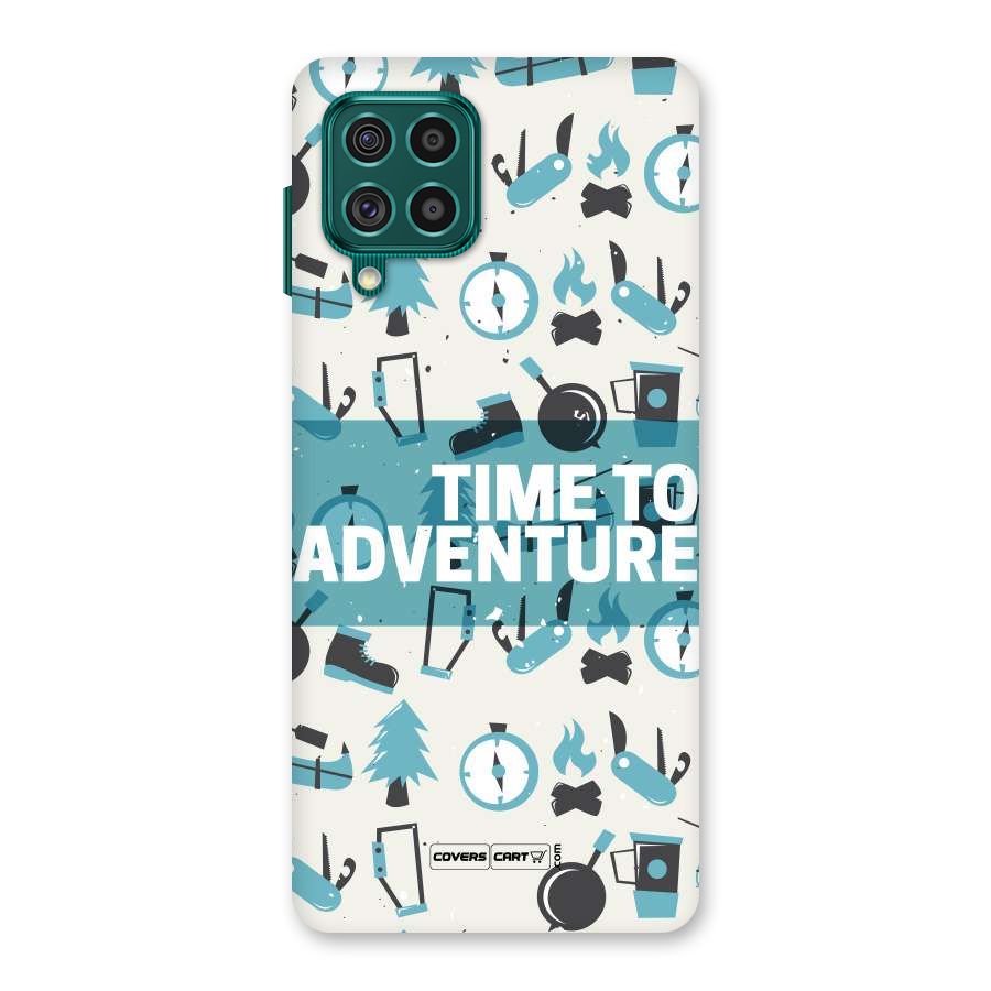 Time To Adventure Blazing Blue Back Case for Galaxy F62