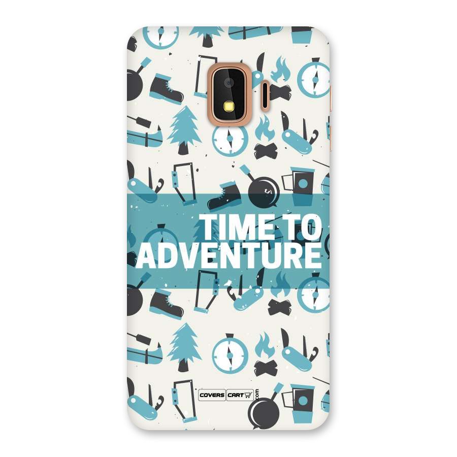 Time To Adventure Blazing Blue Back Case for Galaxy J2 Core