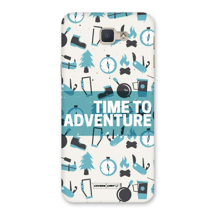 Time To Adventure Blazing Blue Back Case for Galaxy J5 Prime