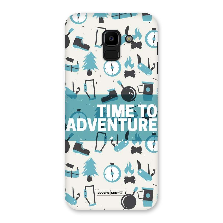 Time To Adventure Blazing Blue Back Case for Galaxy J6