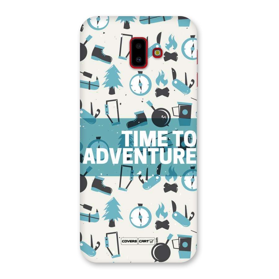 Time To Adventure Blazing Blue Back Case for Galaxy J6 Plus