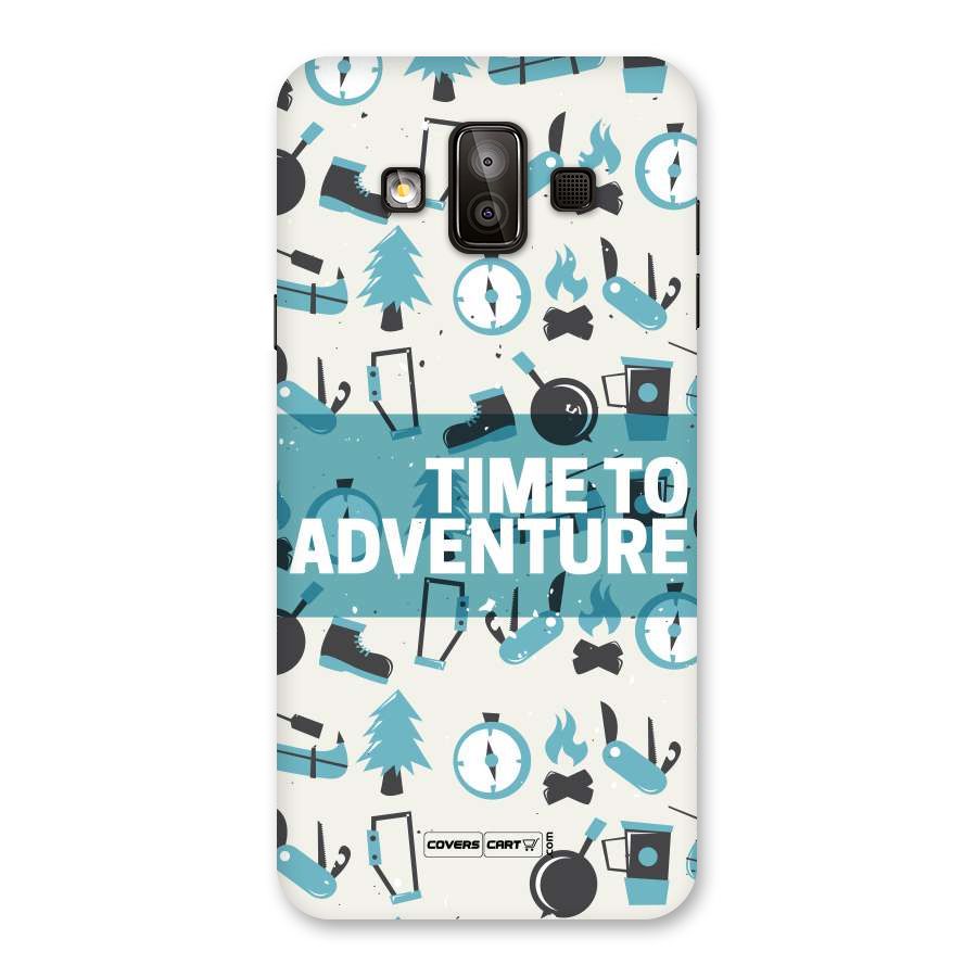 Time To Adventure Blazing Blue Back Case for Galaxy J7 Duo