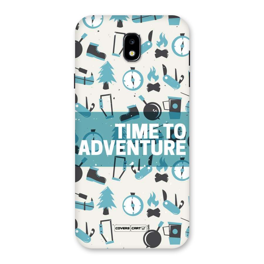 Time To Adventure Blazing Blue Back Case for Galaxy J7 Pro