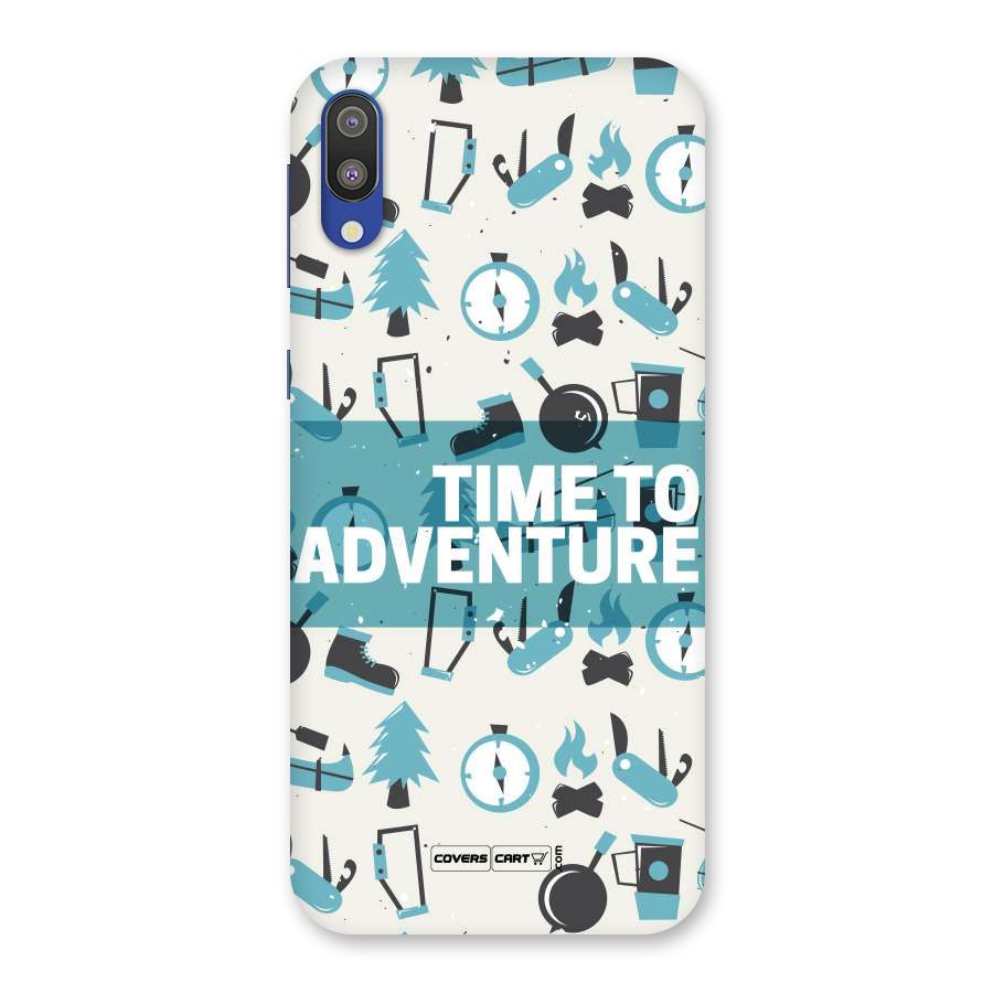 Time To Adventure Blazing Blue Back Case for Galaxy M10