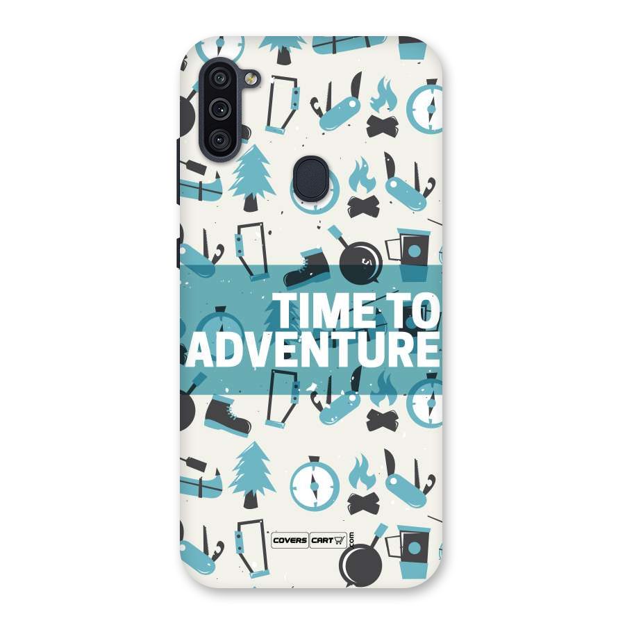 Time To Adventure Blazing Blue Back Case for Galaxy M11
