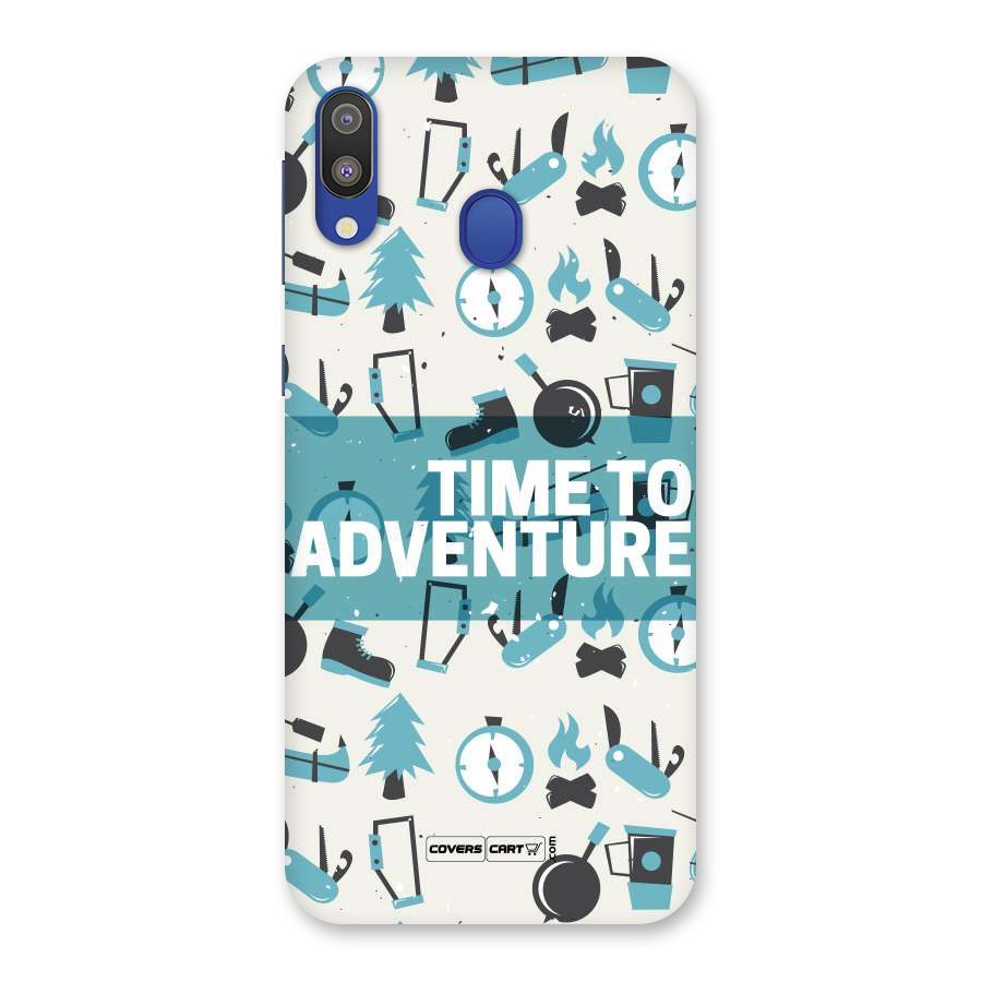 Time To Adventure Blazing Blue Back Case for Galaxy M20