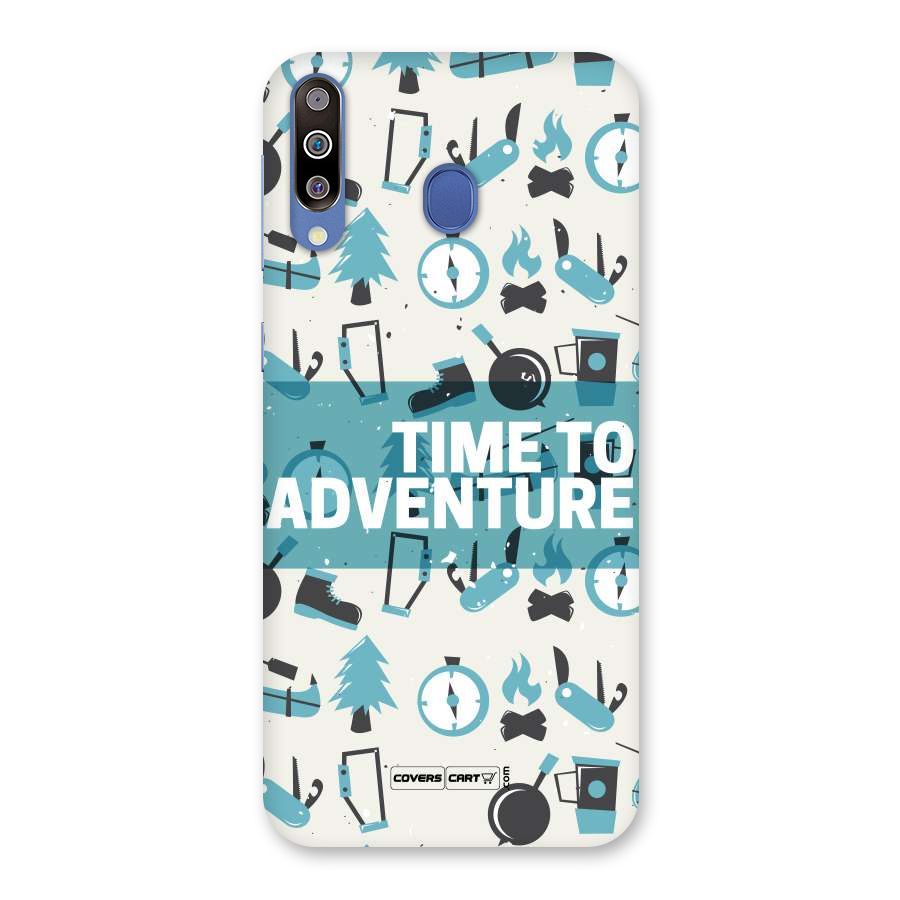 Time To Adventure Blazing Blue Back Case for Galaxy M30