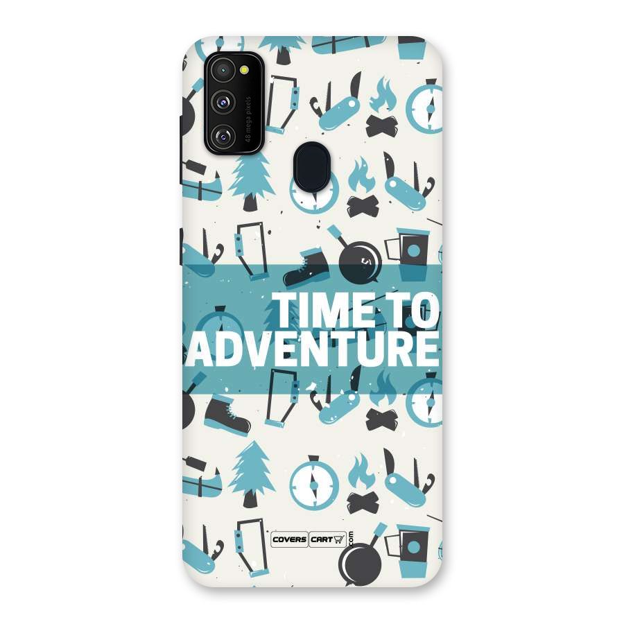 Time To Adventure Blazing Blue Back Case for Galaxy M30s