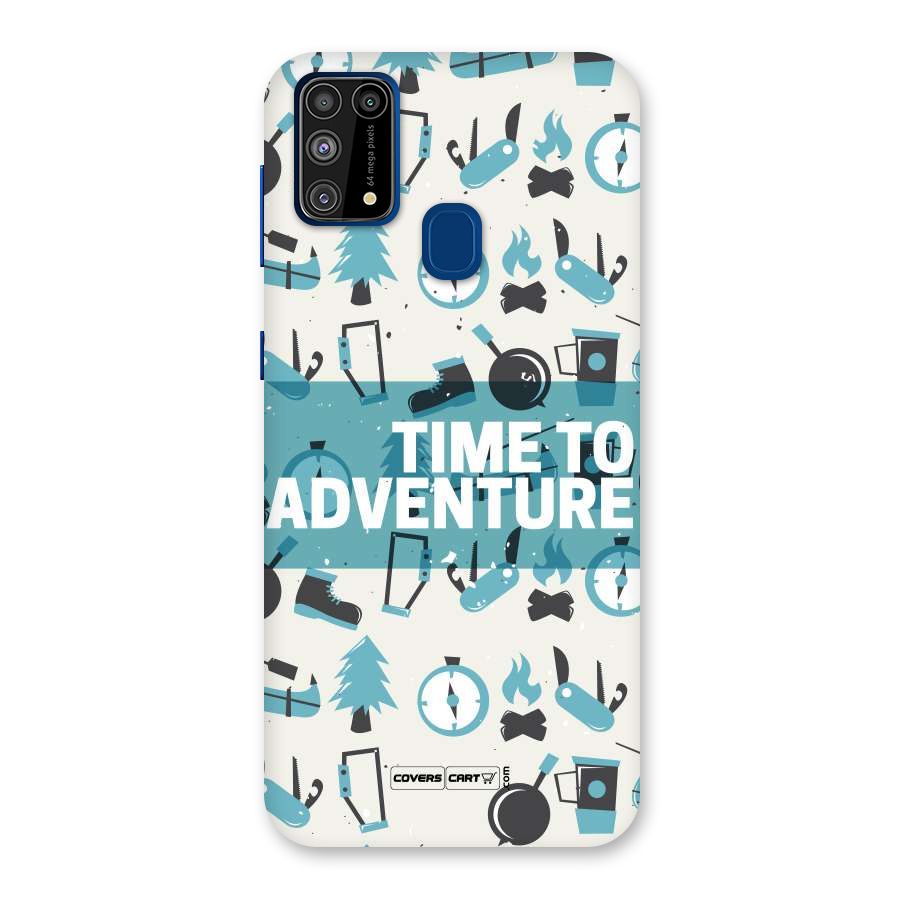 Time To Adventure Blazing Blue Back Case for Galaxy M31