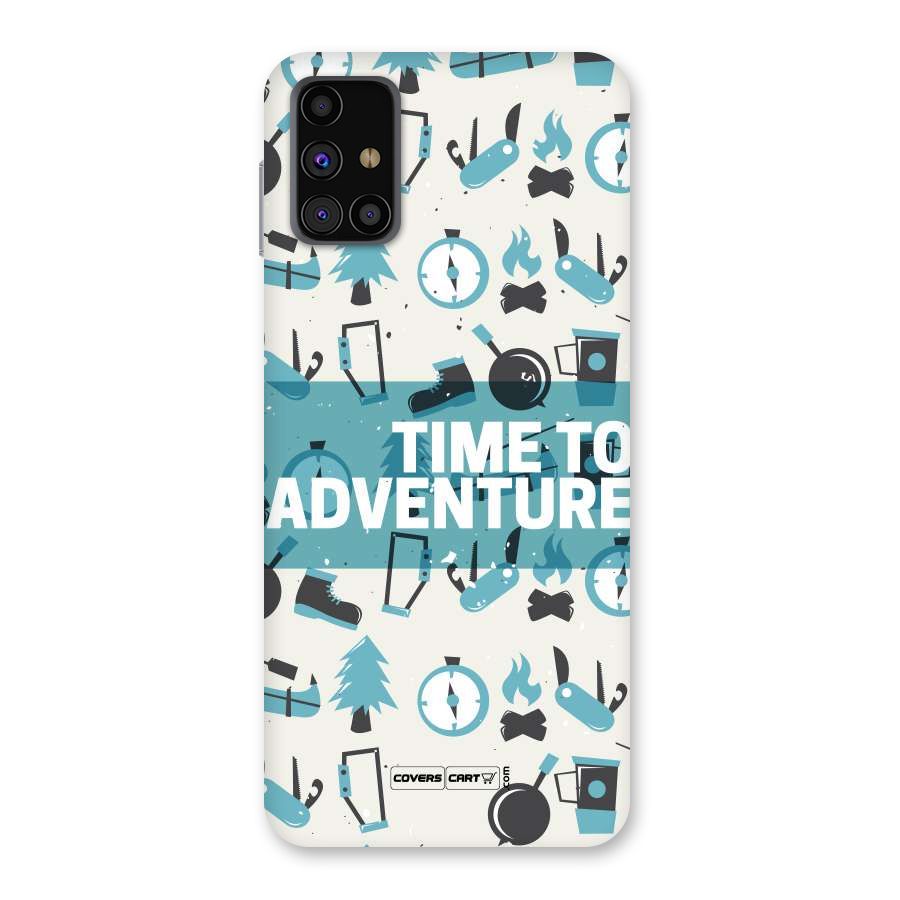 Time To Adventure Blazing Blue Back Case for Galaxy M31s