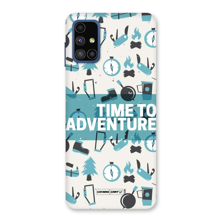 Time To Adventure Blazing Blue Back Case for Galaxy M51