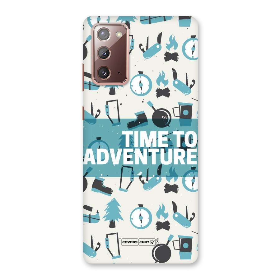 Time To Adventure Blazing Blue Back Case for Galaxy Note 20