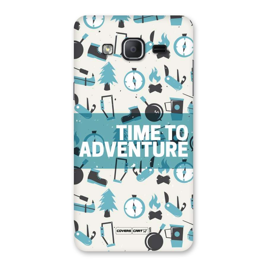 Time To Adventure Blazing Blue Back Case for Galaxy On7 2015