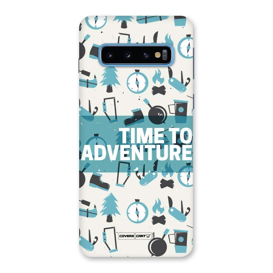 Time To Adventure Blazing Blue Back Case for Galaxy S10