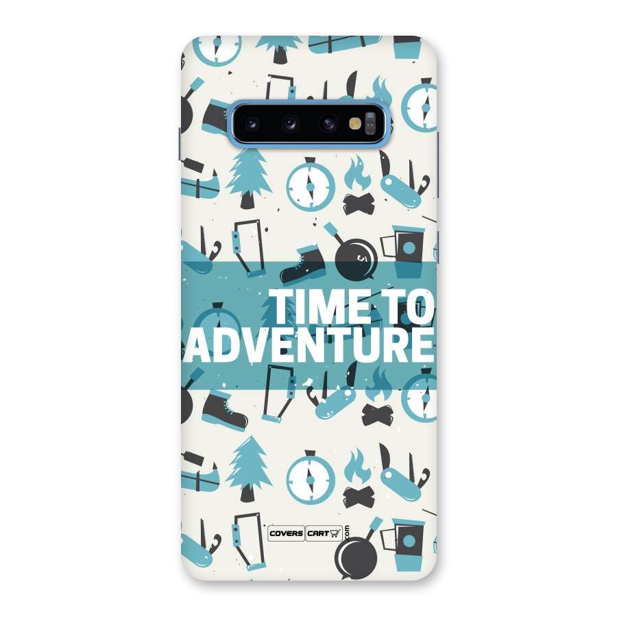 Time To Adventure Blazing Blue Back Case for Galaxy S10 Plus