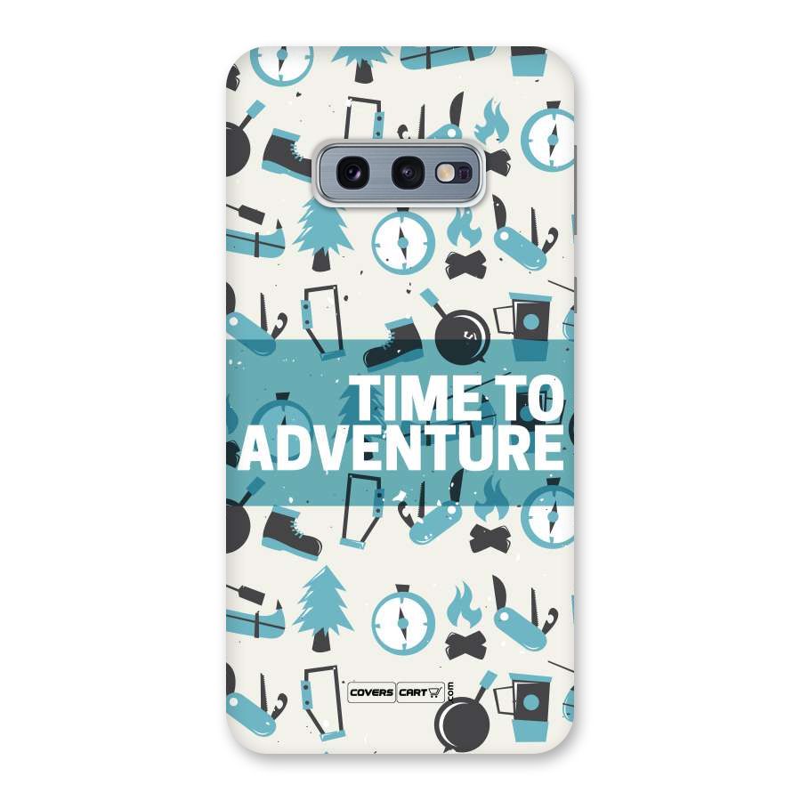 Time To Adventure Blazing Blue Back Case for Galaxy S10e