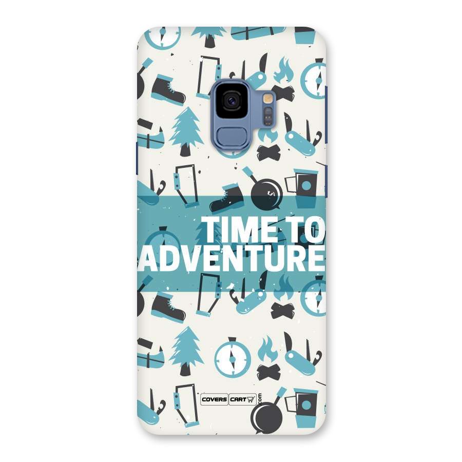 Time To Adventure Blazing Blue Back Case for Galaxy S9